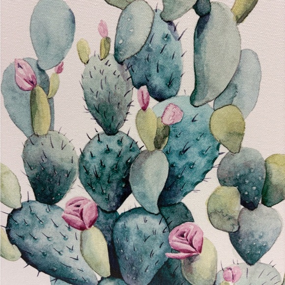 Cactus Canvas Wall Art - Set of 3 - Lightweight - Ready To Hang- NWOT - Picture 7 of 11
